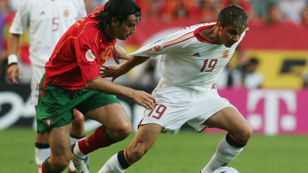 España perdió contra Portugal en 2004. (Getty)