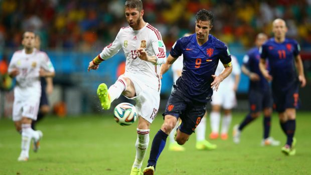 España fue goleada por Holanda. (Getty)