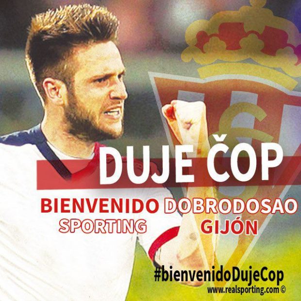 El Sporting da la bienvenida a Duje Cop