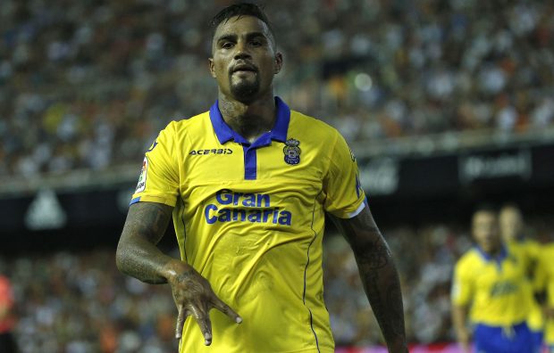 Kevin Prince Boateng anotó en su debut con la UD Las Palmas. (EFE)