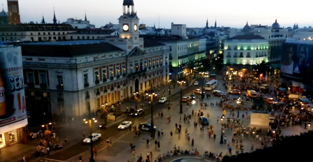 Ambulancias en la Puerta del Sol