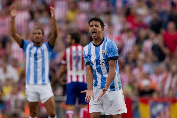 Weligton protesta una acción en el Vicente Calderón. (Getty)