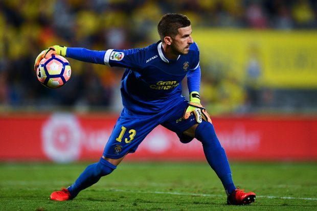 Javi Varas, portero de la UD Las Palmas. (Getty)