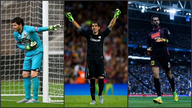 Germán Lux, Gorka Iraizoz y Diego López. (Getty)