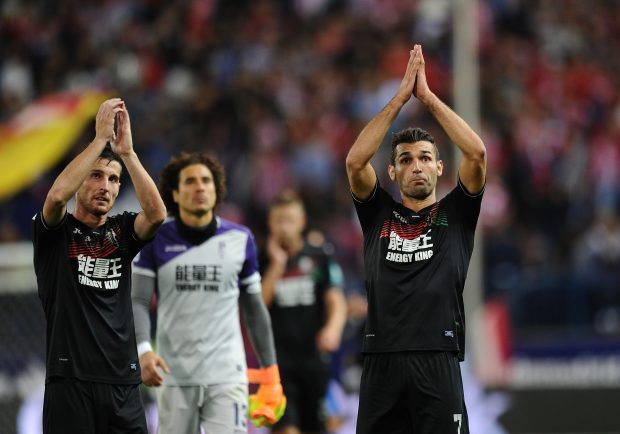 David Barral pide disculpas a la afición tras el 7-1 en el Vicente Calderón. (Getty)