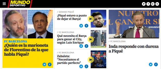 Captura de la web de Mundo Deportivo. 