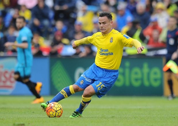 Roque Mesa durante un encuentro con la Unión Deportiva Las Palmas (Getty)