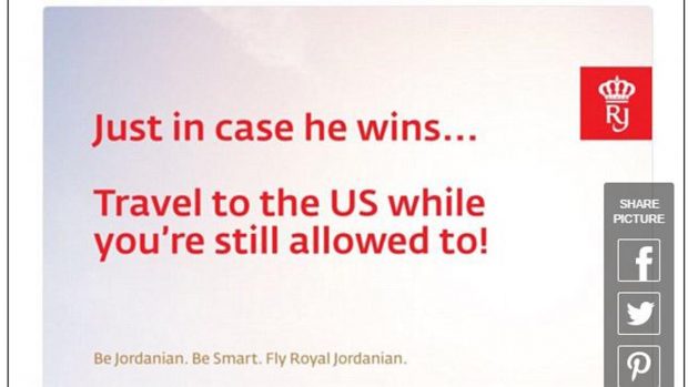 Simpática campaña de Royal Jordanian.