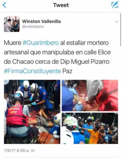 Así mata el ejército de Maduro a un joven de 17 años durante las protestas de la oposición