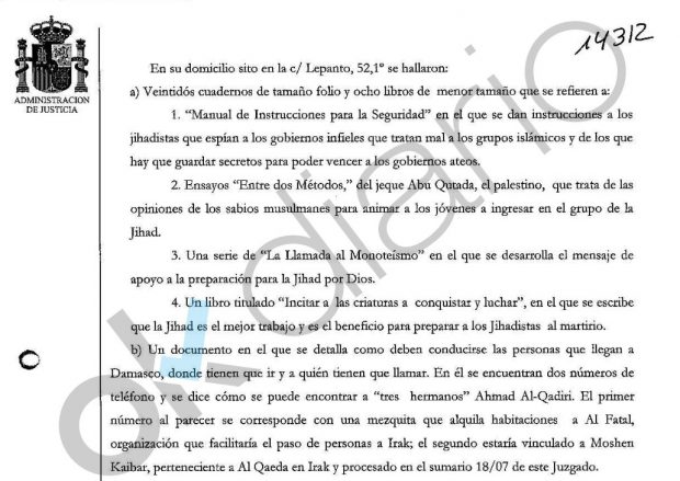 Los libros del imán asesino de Ripoll: «Hay que matar a 4 millones de americanos, de ellos, un millón de niños»