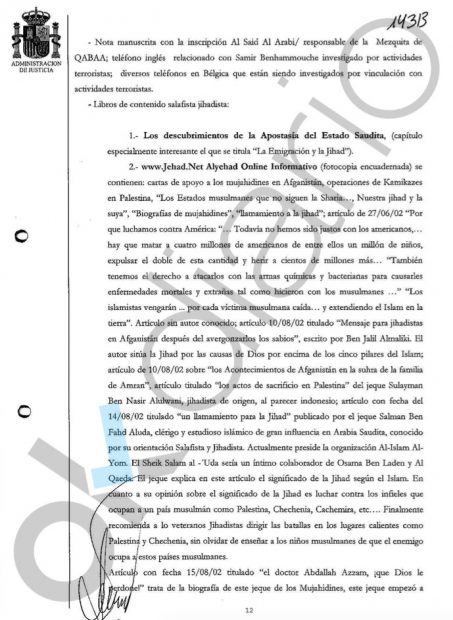 Los libros del imán asesino de Ripoll: «Hay que matar a 4 millones de americanos, de ellos, un millón de niños»