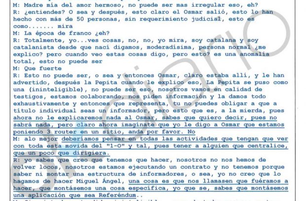 La Generalitat amenazó a la empresa encargada del voto electrónico del 1-O: «Os la estáis jugando»