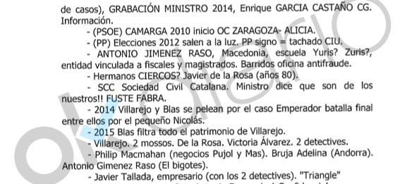 Los Mossos siguieron durante meses cada movimiento de Villarejo convencidos de que investigaba el golpe