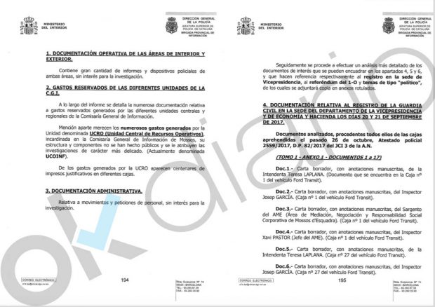 La Generalitat permitió gastos ocultos millonarios a la unidad de espionaje político de los Mossos