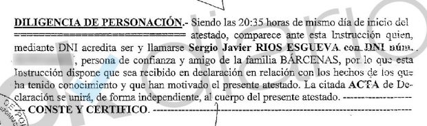 El chófer traidor llegó antes que nadie al secuestro de los Bárcenas pese a que ese día libraba